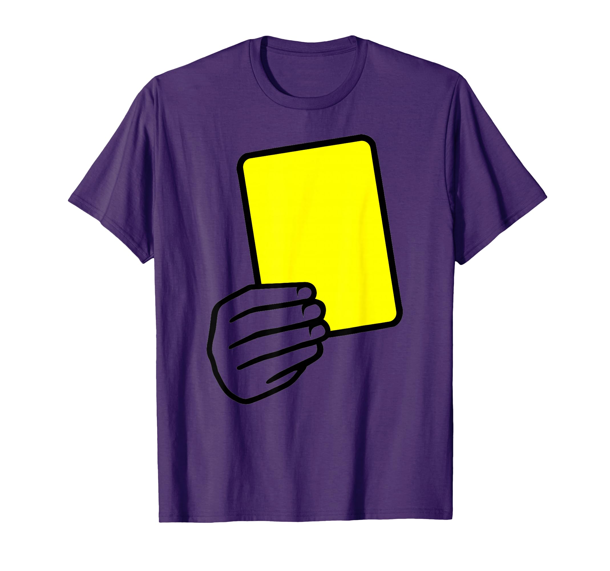 Referee Yellow Card T-Shirt - Minimalist Print Men Women - T-Shirt, Sweatshirt, Hoodie