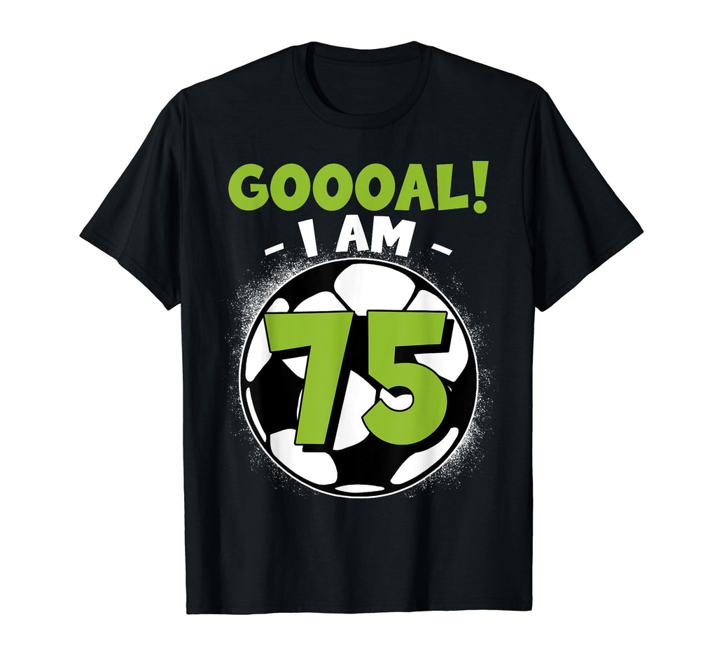 75 Year Old Birthday Soccer Themed 75Thb T-Shirt - Unique Graphic Unisex - T-Shirt, Sweatshirt, Hoodie