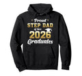 Proud Step Dad Two 2026 Graduates Hoodie - Minimalist Print Men Women - T-Shirt, Sweatshirt, Hoodie