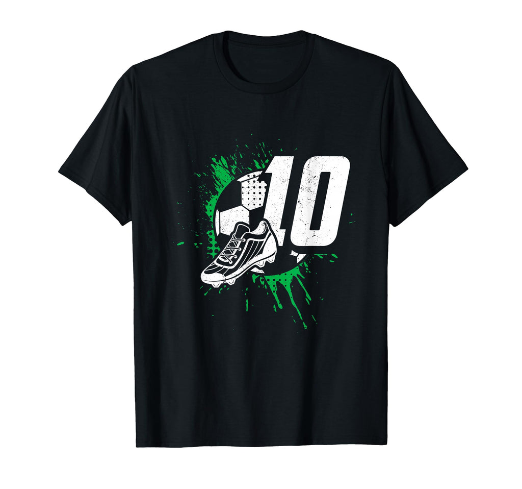 10Th Birthday Soccer Player Football T-Shirt - Custom Art Print for Adults - T-Shirt, Sweatshirt, Hoodie