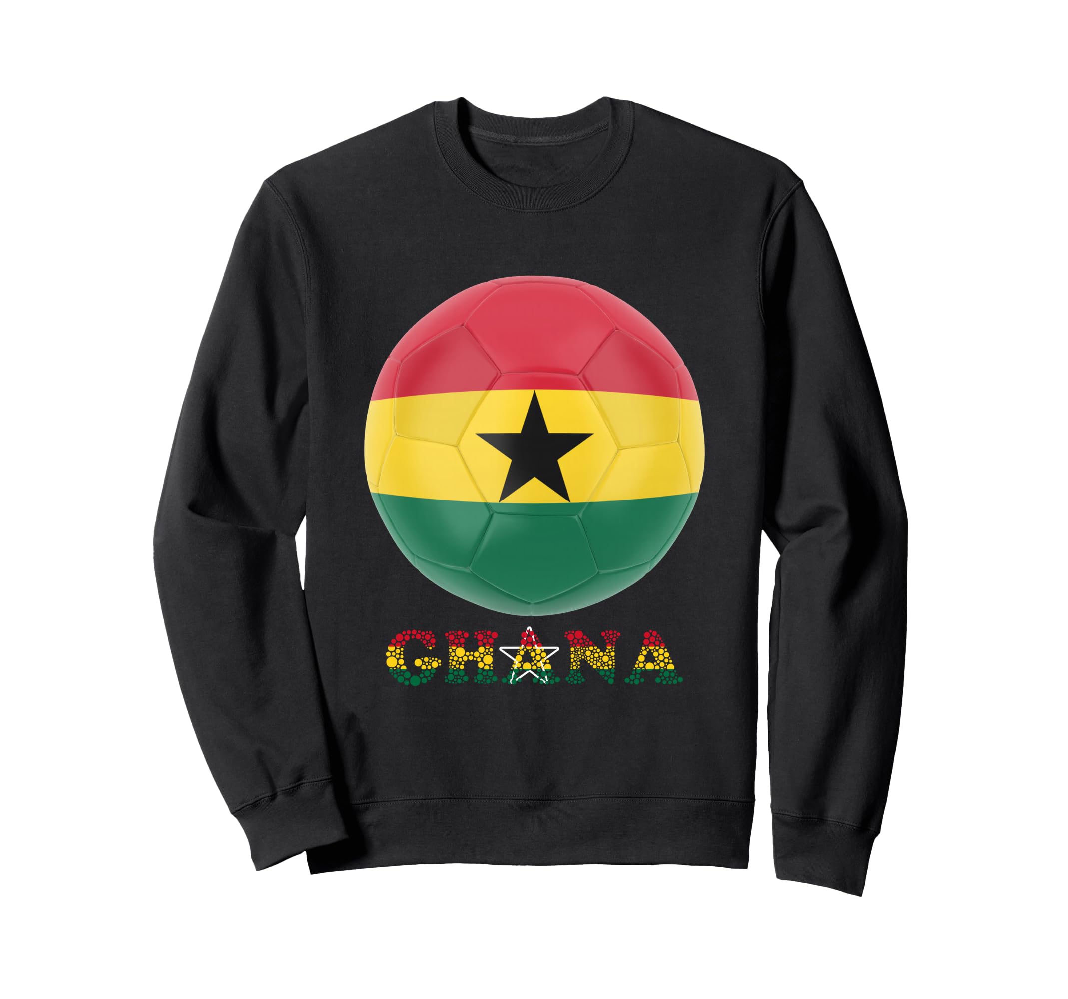 Ghana Flag Supporters Ghanaian Sweatshirt - Minimalist Print Men Women - T-Shirt, Sweatshirt, Hoodie