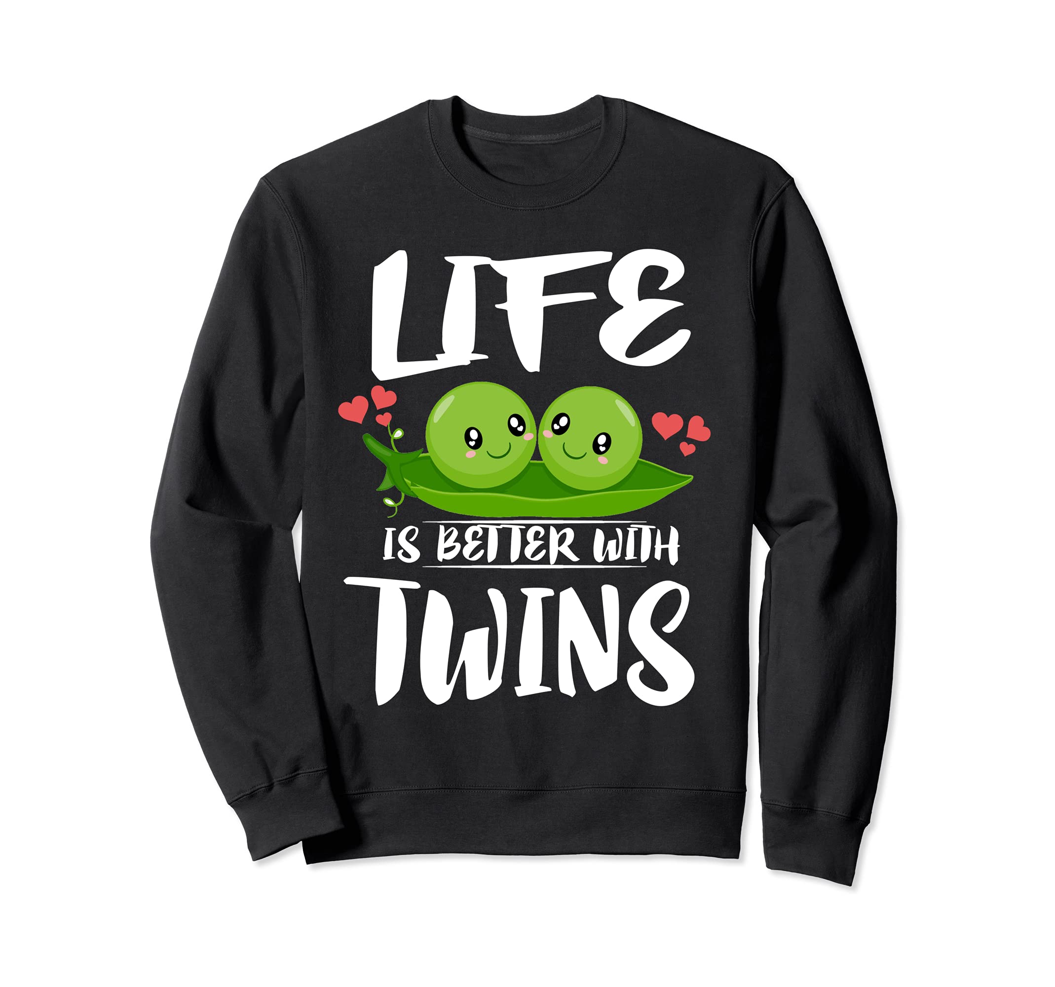 Life Is Better Twins Mom Dad Sweatshirt - Unique Graphic Men Women - T-Shirt, Sweatshirt, Hoodie