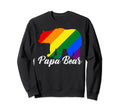 Papa Bear Lgbtq Gay Lesbian Gift Dad T-Shirt - Streetwear Style Men Women - T-Shirt, Sweatshirt, Hoodie