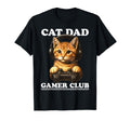 Cat Dad Gamer Club Video Games Gaming T-Shirt - Novelty Apparel for Adults - T-Shirt, Sweatshirt, Hoodie