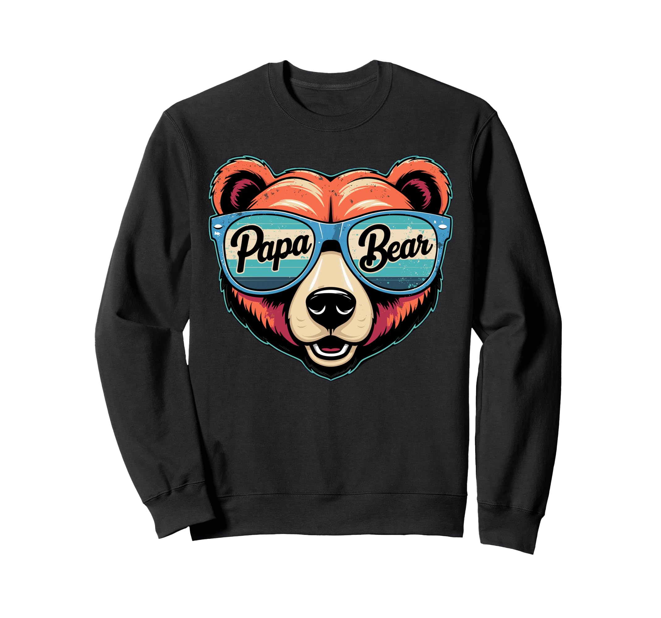 Papa Bear Husband Father Family Sweatshirt - Aesthetic Graphic Men Women - T-Shirt, Sweatshirt, Hoodie