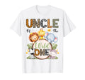 Uncle Wild One 1St Birthday Safari T-Shirt - Minimalist Print Men Women - T-Shirt, Sweatshirt, Hoodie