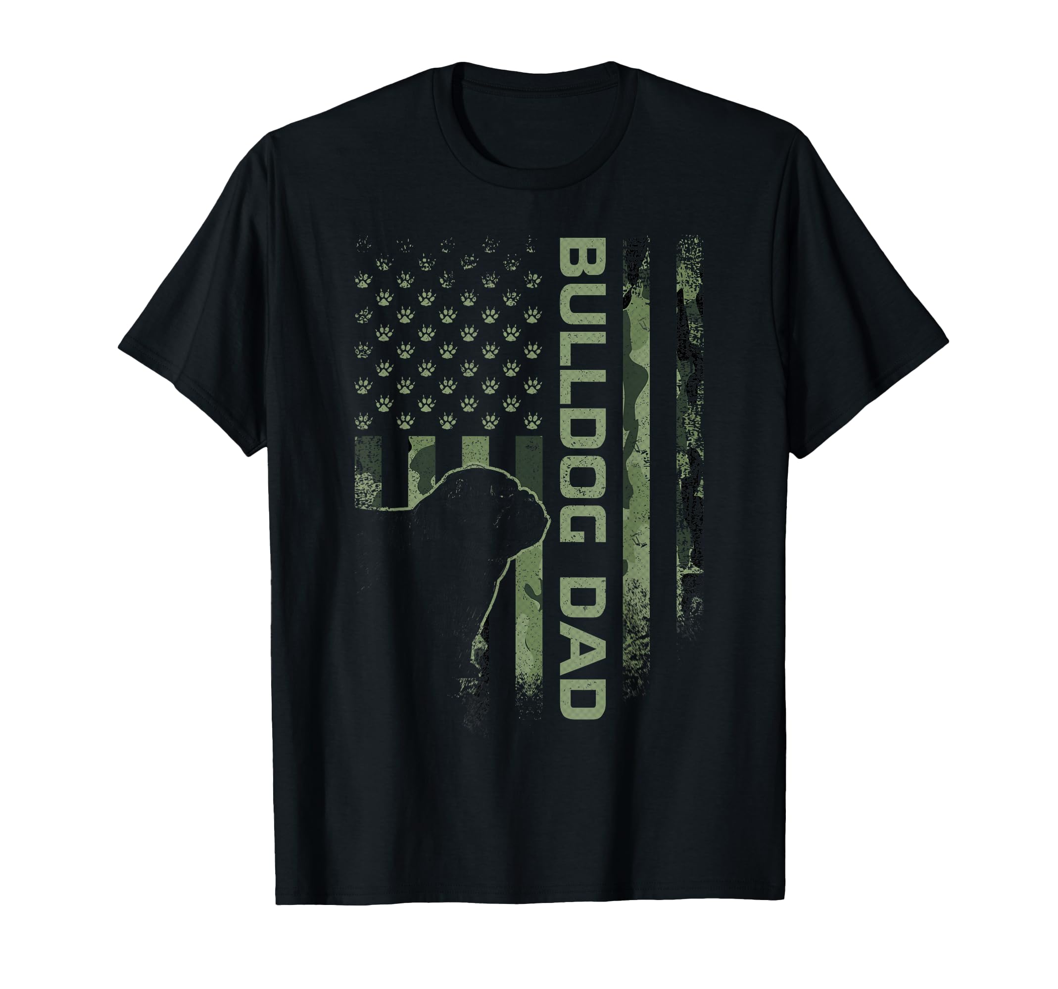 Usa Camo Flag Proud English Bulldog T-Shirt - Streetwear Style Men Women - T-Shirt, Sweatshirt, Hoodie