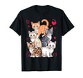 Kawaii Cats Funny Kitten Cat Lover Gift T-Shirt - Graphic Print Unisex - T-Shirt, Sweatshirt, Hoodie