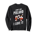 Poland Soccer Supporters Fun Flag Sweatshirt - Fun Novelty Design Men Women - T-Shirt, Sweatshirt, Hoodie