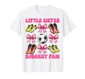 Little Sister Biggest Fan Soccer T-Shirt - Trendy Graphic for Adults - T-Shirt, Sweatshirt, Hoodie