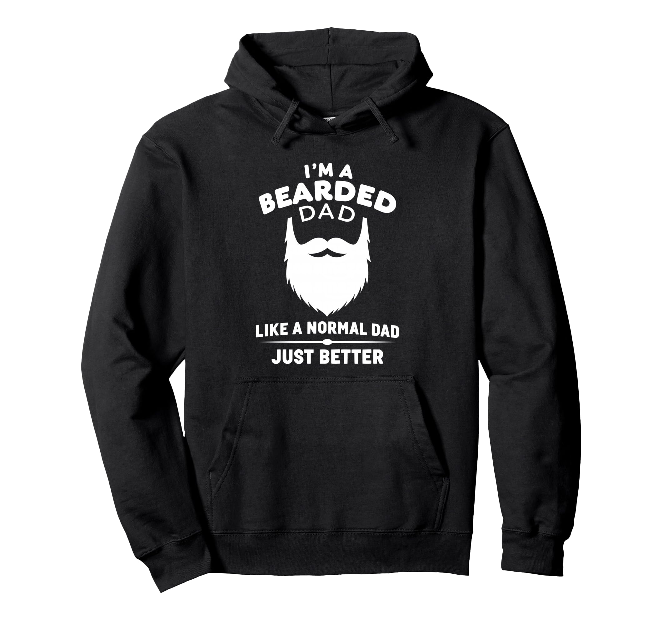 Bearded Dad Mens Beard Funny Hoodie - Custom Art Print Men Women - T-Shirt, Sweatshirt, Hoodie