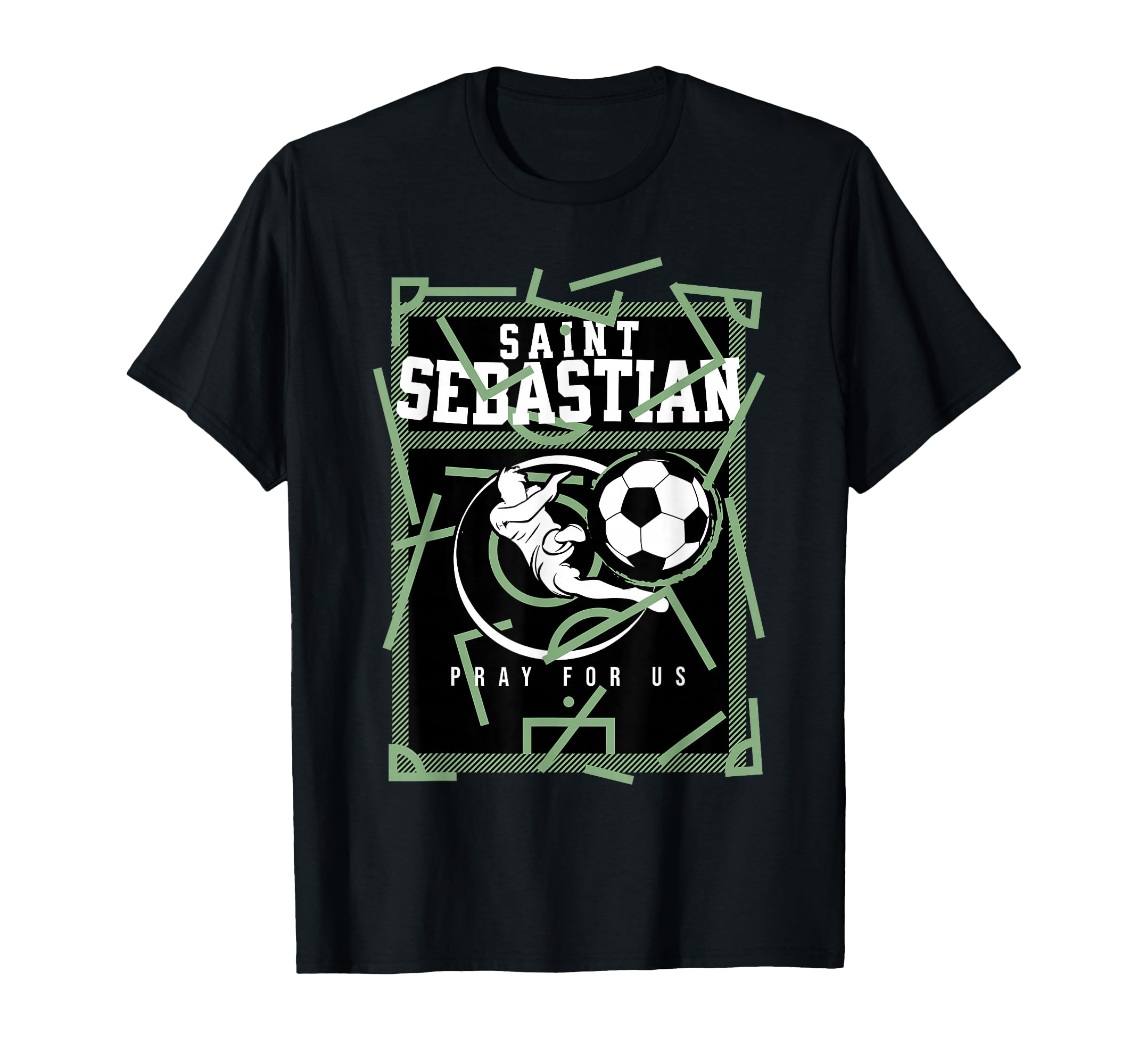 St Sebastian Patron Saint Athletes T-Shirt - Aesthetic Graphic Unisex - T-Shirt, Sweatshirt, Hoodie