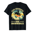 Snowmobile Art Grandpa Snowmobiling T-Shirt - Trendy Graphic Unisex - T-Shirt, Sweatshirt, Hoodie