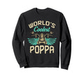 Worlds Coolest Poppa Motorcycle Sweatshirt - Novelty Apparel Men Women - T-Shirt, Sweatshirt, Hoodie
