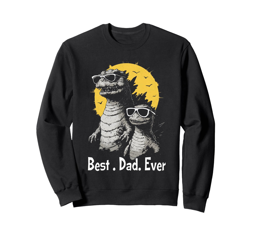 Best Dad Ever Dinosaur Funny Sweatshirt - Custom Art Print for Adults - T-Shirt, Sweatshirt, Hoodie