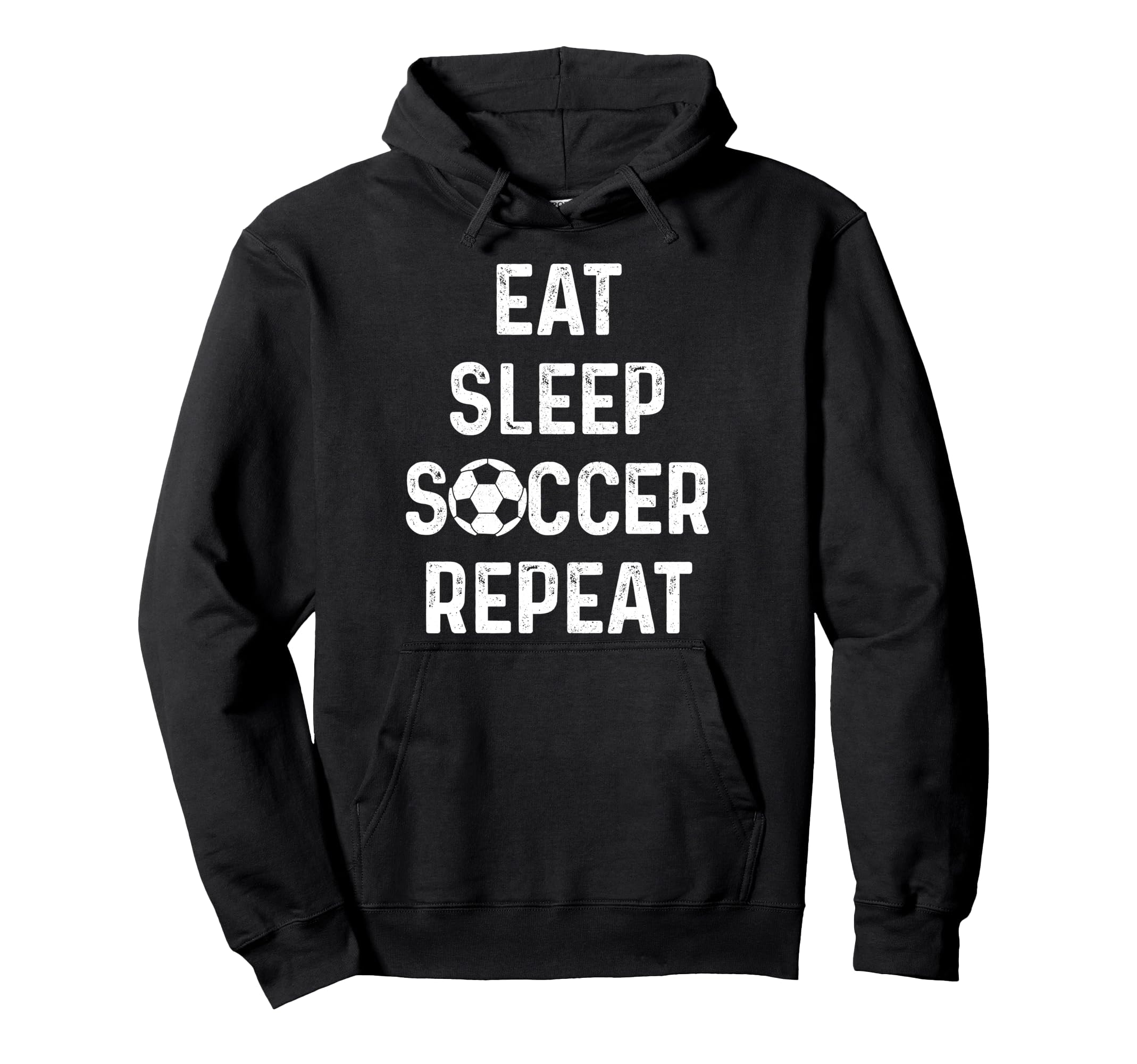 Eat Sleep Soccer Repeat Soccer Player Hoodie - Graphic Print Men Women - T-Shirt, Sweatshirt, Hoodie