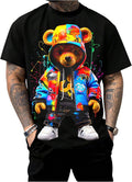 Men's Cartoon Bear Graphic Short Sleeve Crew Neck - Adult & Kids T-Shirts, Sweatshirts & Hoodies apparel design preview 1