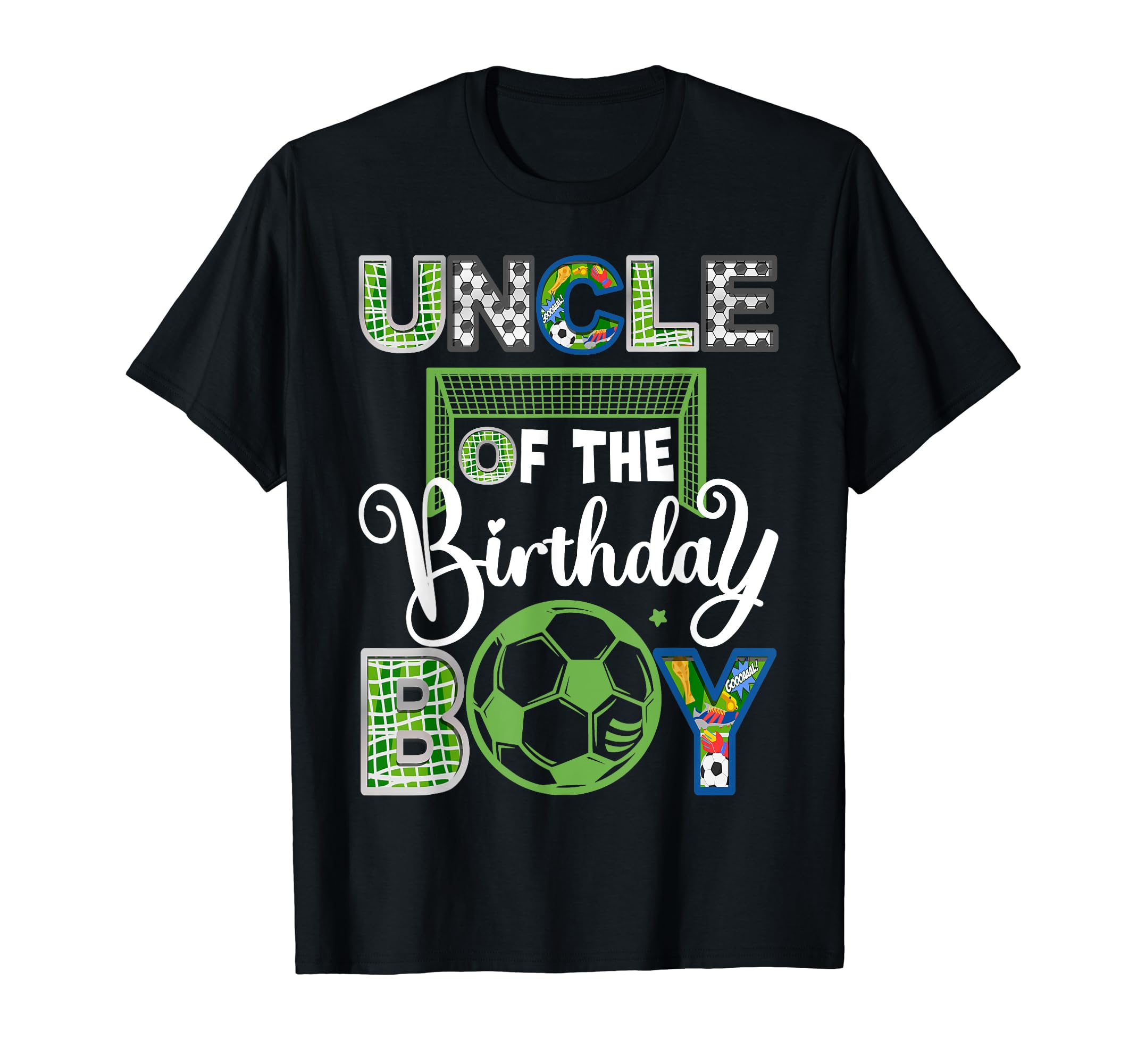 Uncle Birthday Soccer Baller T-Shirt - Casual Everyday Wear Men Women - T-Shirt, Sweatshirt, Hoodie