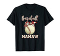 Baseball Mamaw Womens Softball Leopard T-Shirt - Trendy Graphic Men Women - T-Shirt, Sweatshirt, Hoodie