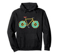 Donut Bike Wheels Bicycle Cyclist Food Lover Hoodie - Graphic Print Unisex - T-Shirt, Sweatshirt, Hoodie