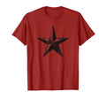 Grunge Star Distressed Red T-Shirt - Casual Everyday Wear Men Women - T-Shirt, Sweatshirt, Hoodie