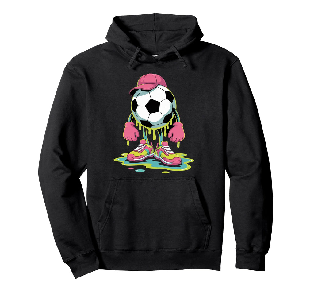 Soccer Ice Cream Drip Game Soccer Hoodie - Casual Everyday Wear for Adults - T-Shirt, Sweatshirt, Hoodie
