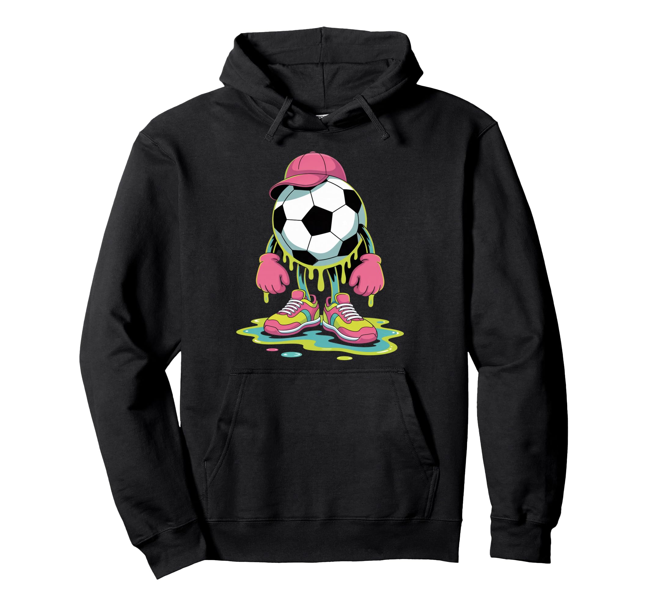 Soccer Ice Cream Drip Game Soccer Hoodie - Casual Everyday Wear for Adults - T-Shirt, Sweatshirt, Hoodie