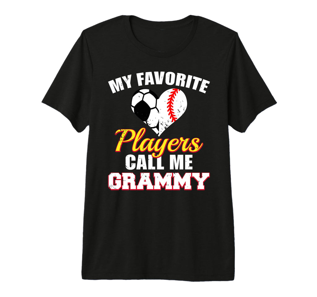 My Favorite Players Call Me Grammy T-Shirt - Minimalist Print Men Women - T-Shirt, Sweatshirt, Hoodie