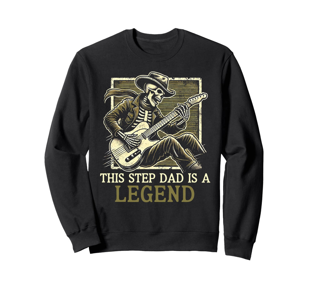 This Step Dad Is Legend Funny Fathers Sweatshirt - Custom Art Print Unisex - T-Shirt, Sweatshirt, Hoodie