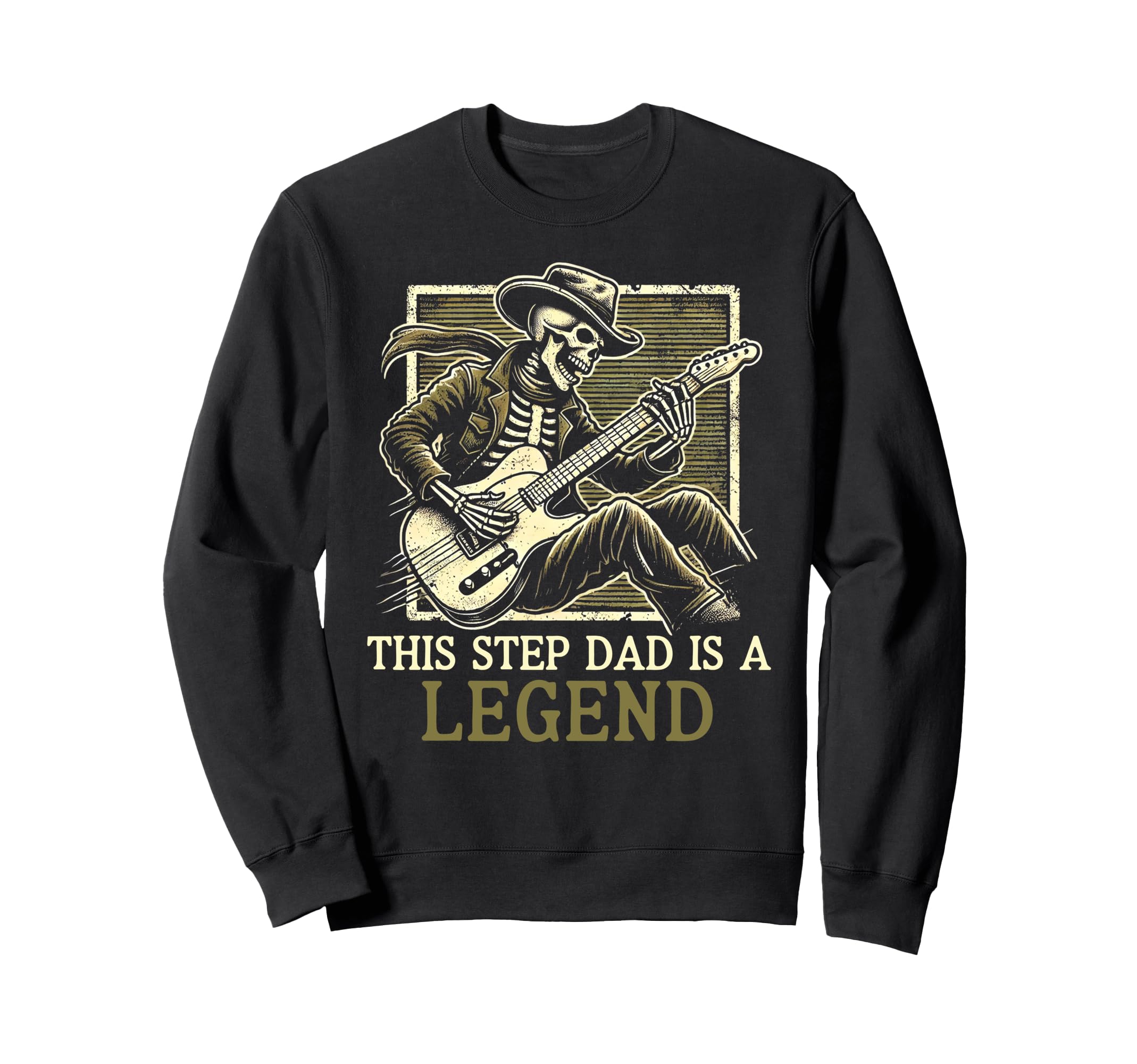This Step Dad Is Legend Funny Fathers Sweatshirt - Custom Art Print Unisex - T-Shirt, Sweatshirt, Hoodie