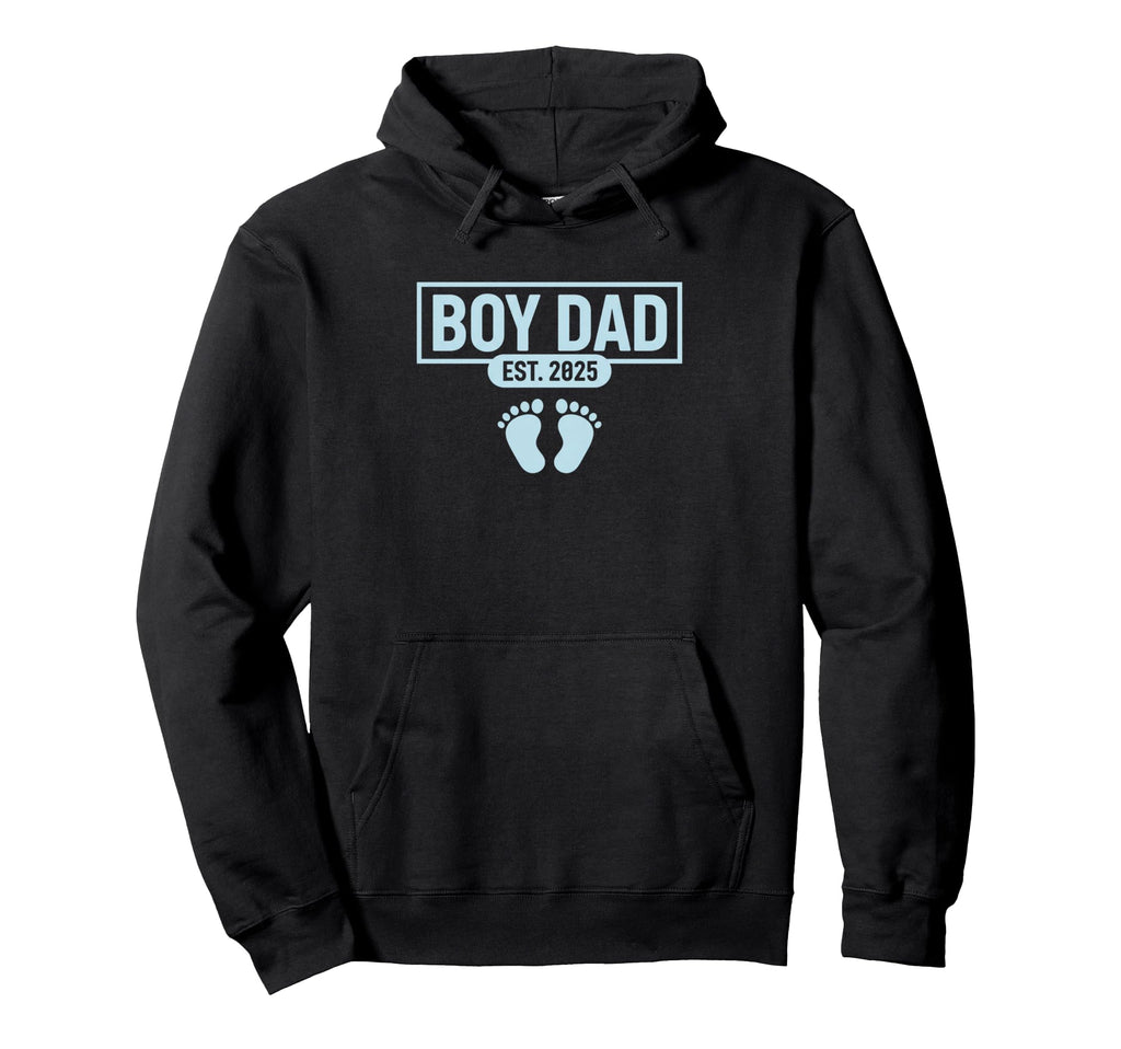 Dad Est 2025 New Dad Announcement Dad Hoodie - Unique Graphic for Adults - T-Shirt, Sweatshirt, Hoodie