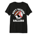 Busy Raising Ballers Funny Baseball Soccer T-Shirt - Graphic Print Unisex - T-Shirt, Sweatshirt, Hoodie
