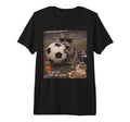 Funny Cat Smoking Sunglasses Soccer Fan T-Shirt - Custom Art Print Unisex - T-Shirt, Sweatshirt, Hoodie