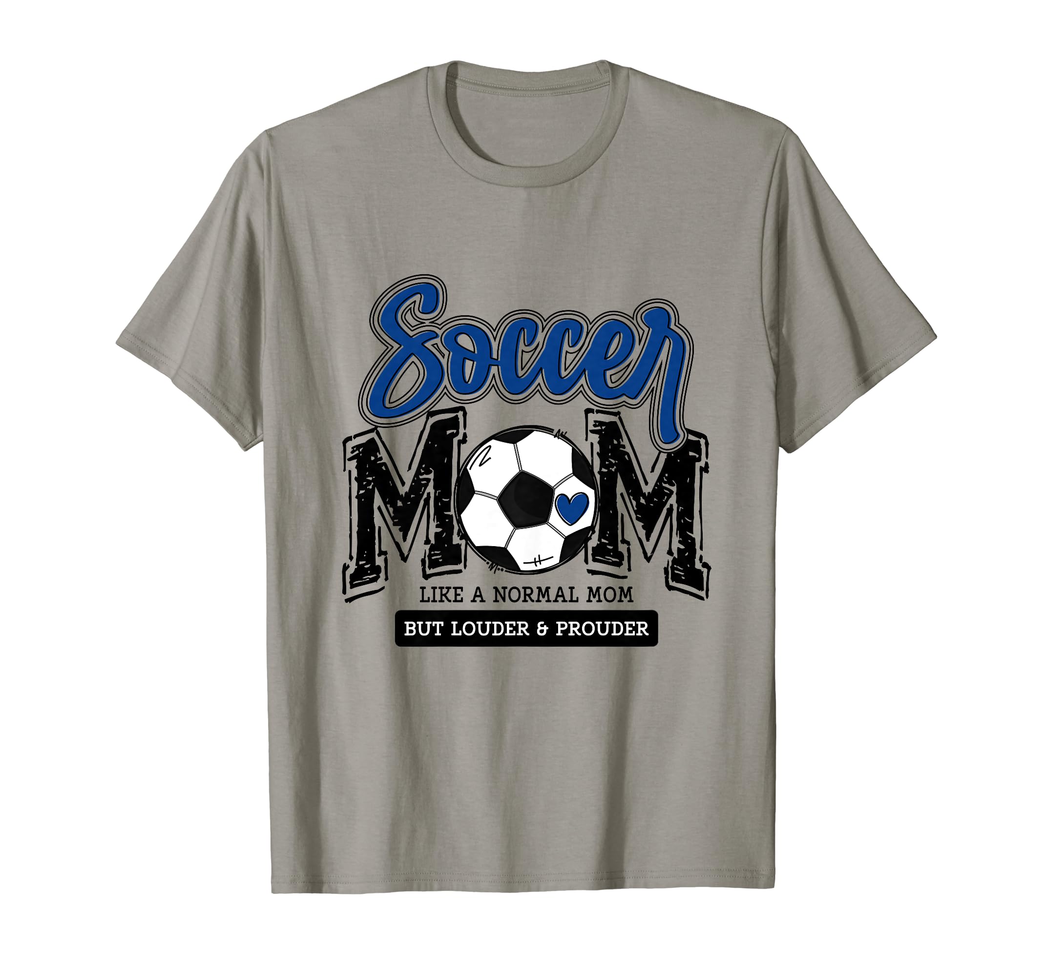 Soccer Mom Blue Soccer Player T-Shirt - Fun Novelty Design for Adults - T-Shirt, Sweatshirt, Hoodie