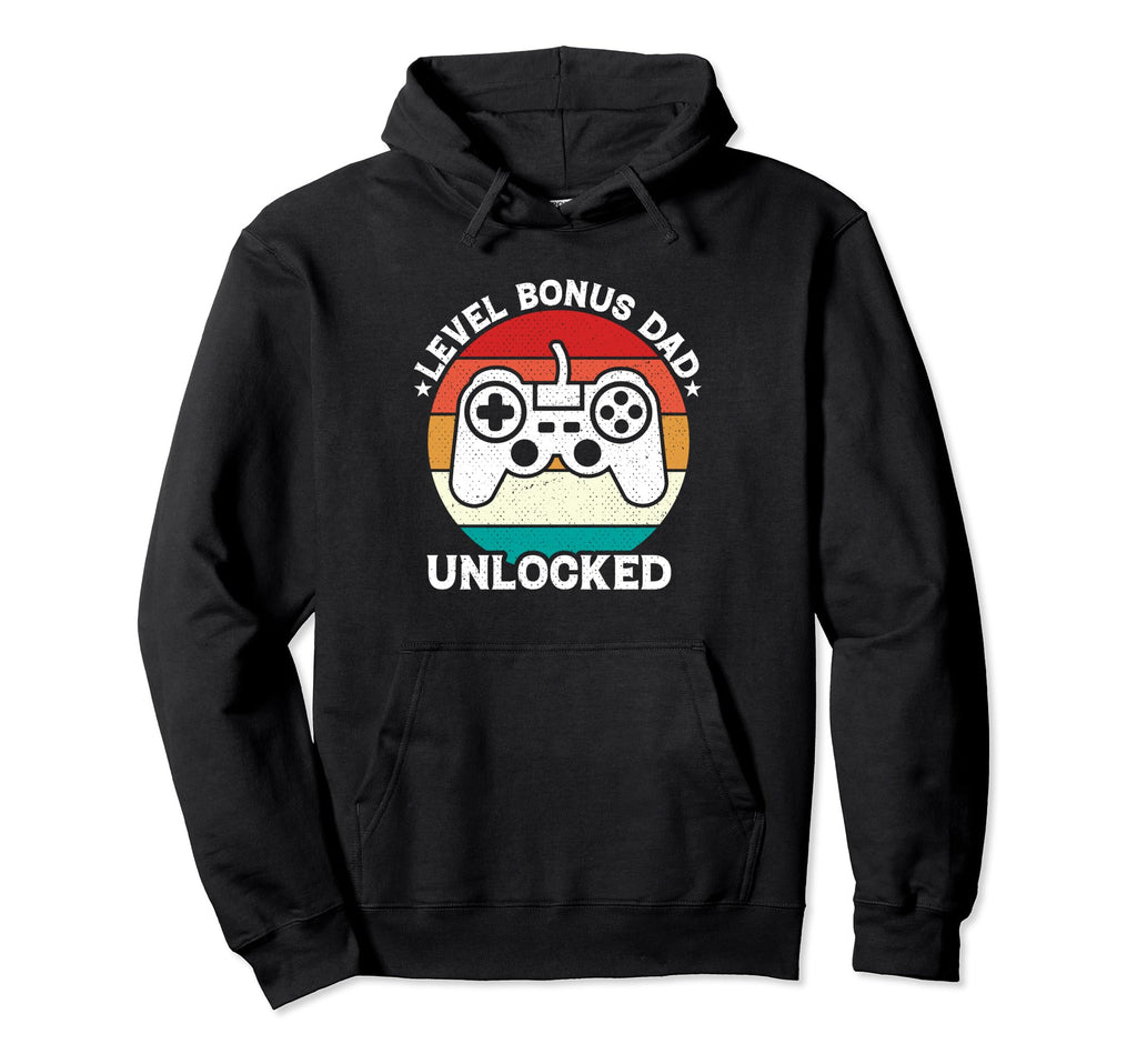 Funny Stepdad Video Game Level Gaming Hoodie - Novelty Apparel for Adults - T-Shirt, Sweatshirt, Hoodie