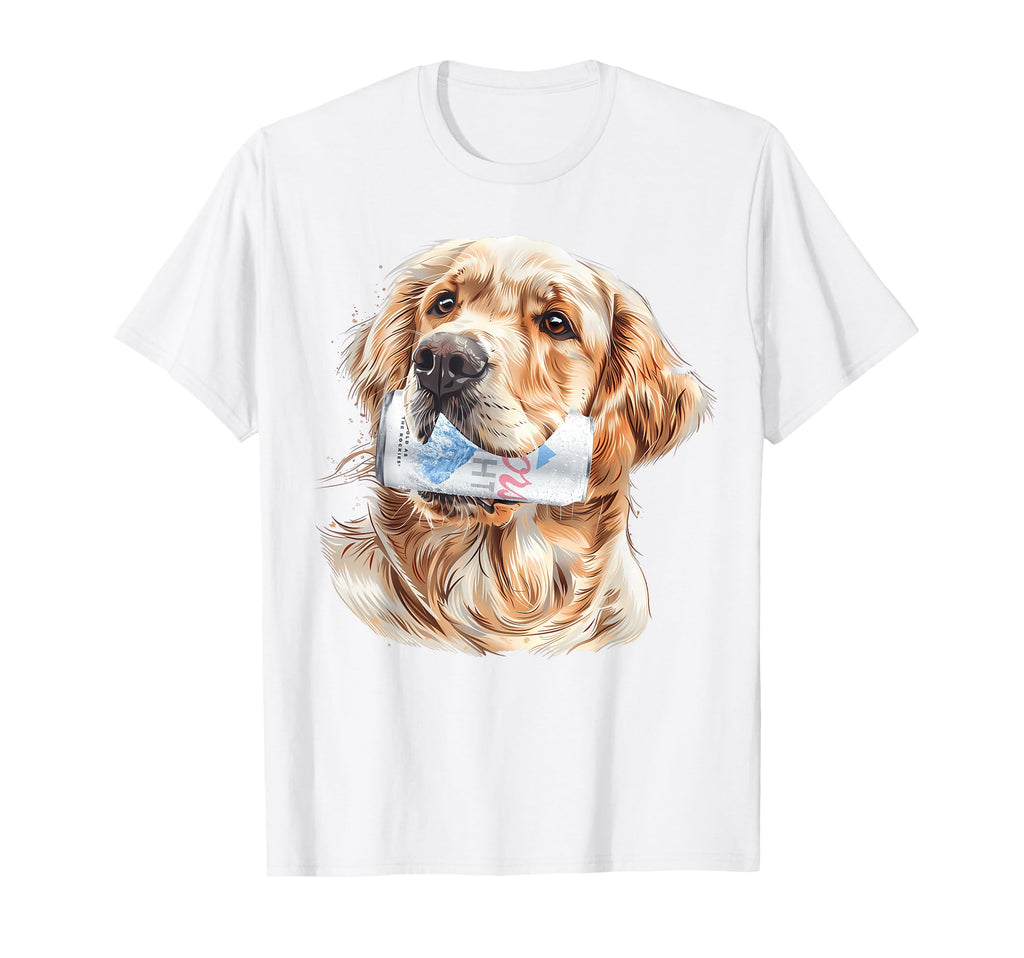Golden Retriever Beer Lovers Beer T-Shirt - Fun Novelty Design for Adults - T-Shirt, Sweatshirt, Hoodie