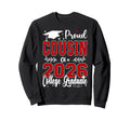 Proud Cousin 2026 College Graduate Sweatshirt - Trendy Graphic for Adults - T-Shirt, Sweatshirt, Hoodie