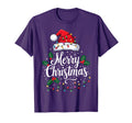 Merry Lights Red Santa Hat Family T-Shirt - Streetwear Style Unisex - T-Shirt, Sweatshirt, Hoodie