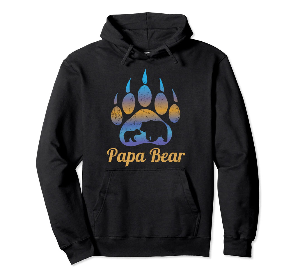 Papa Bear Father Dad Bear Hoodie - Trendy Graphic Men Women - T-Shirt, Sweatshirt, Hoodie
