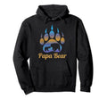 Papa Bear Father Dad Bear Hoodie - Trendy Graphic Men Women - T-Shirt, Sweatshirt, Hoodie