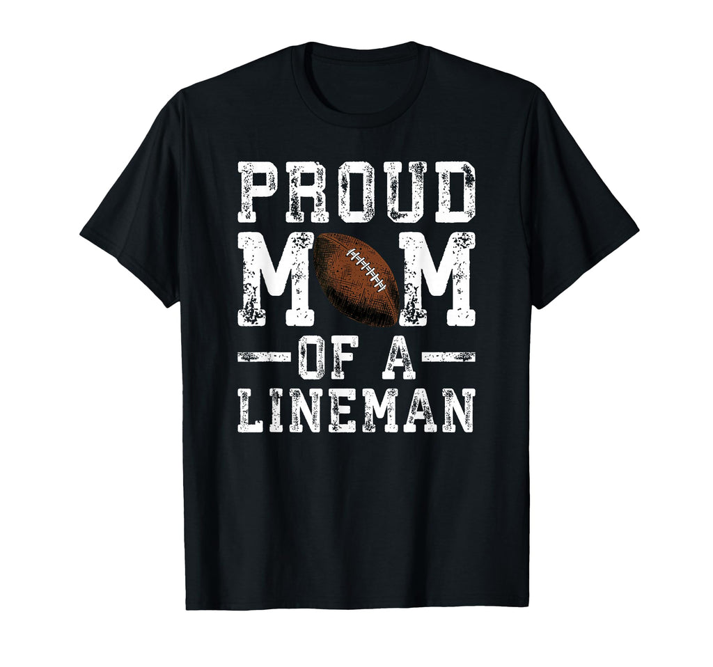 Womens Proud Mom Lineman Football T-Shirt - Custom Art Print Unisex - T-Shirt, Sweatshirt, Hoodie