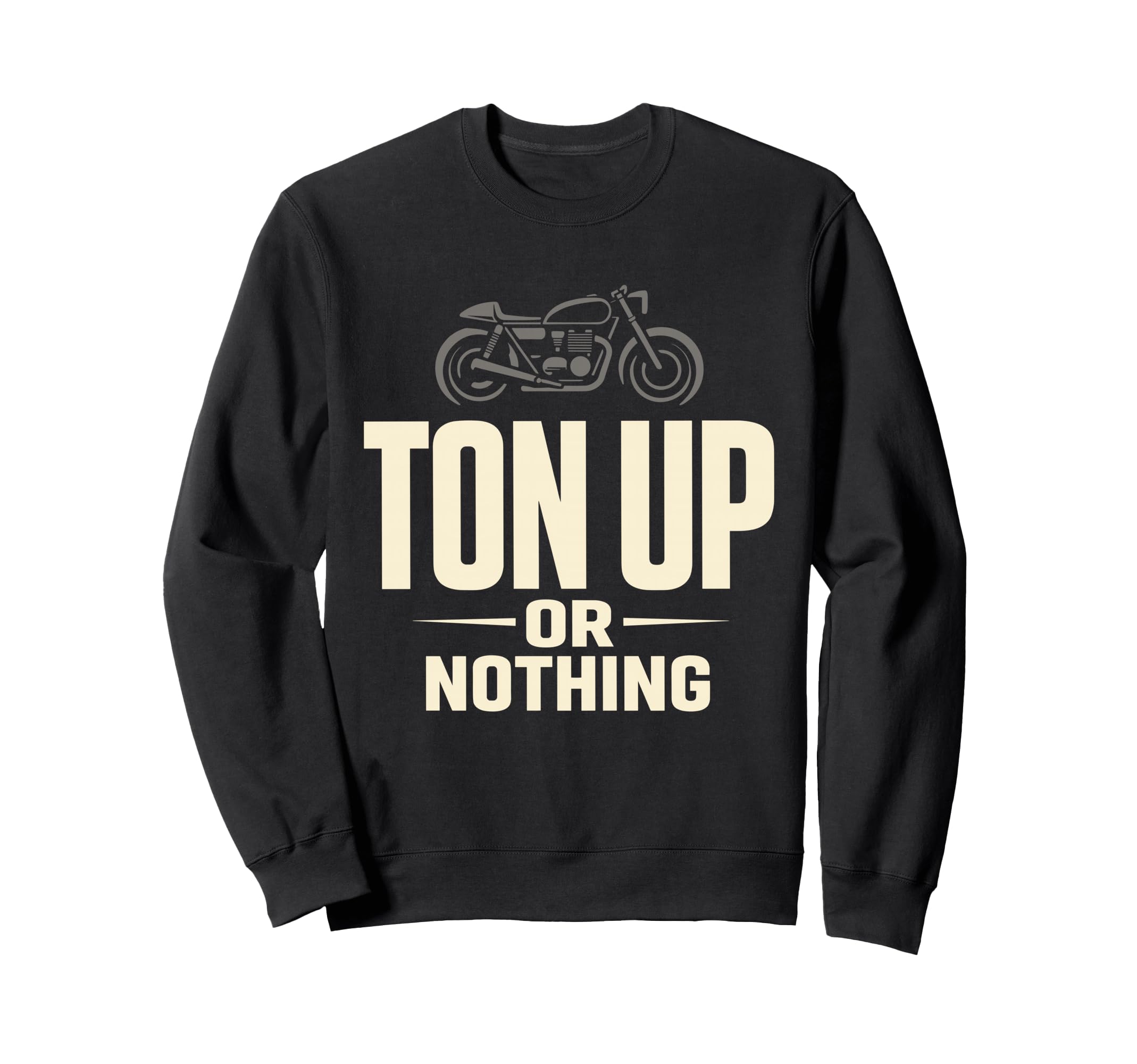 Cafe Racer Motorcycle Cafe Racer Sweatshirt - Graphic Print for Adults - T-Shirt, Sweatshirt, Hoodie