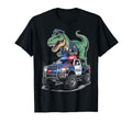 Police Car Policeman Dino Trex T-Shirt - Casual Everyday Wear Unisex - T-Shirt, Sweatshirt, Hoodie