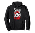 Soccer Aunt Groovy Aunt Soccer Player Auntie Hoodie - Graphic Print Unisex - T-Shirt, Sweatshirt, Hoodie
