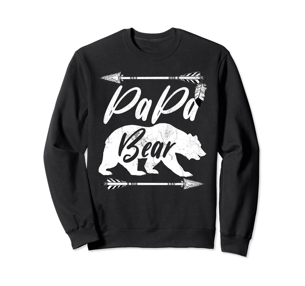 Papa Bear Funny Fathers Day Grandpa Sweatshirt - Aesthetic Graphic Unisex - T-Shirt, Sweatshirt, Hoodie