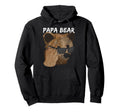 Papa Bear Sunglasses Fathers Day Hoodie - Fun Novelty Design Unisex - T-Shirt, Sweatshirt, Hoodie