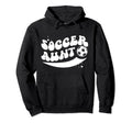 Groovy Soccer Aunt Soccer Player Aunt Hoodie - Custom Art Print for Adults - T-Shirt, Sweatshirt, Hoodie