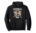 Baseball Dad Fathers Day Hoodie - Aesthetic Graphic Men Women - T-Shirt, Sweatshirt, Hoodie