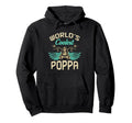 Worlds Coolest Poppa Motorcycle Hoodie - Minimalist Print for Adults - T-Shirt, Sweatshirt, Hoodie