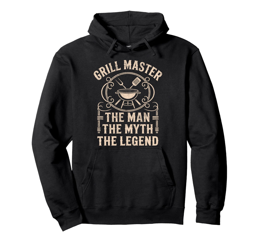 Funny Bbq Dad Grill Master Myth Legend Hoodie - Trendy Graphic for Adults - T-Shirt, Sweatshirt, Hoodie